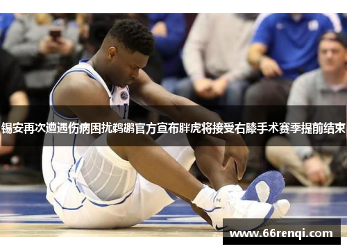 锡安再次遭遇伤病困扰鹈鹕官方宣布胖虎将接受右膝手术赛季提前结束